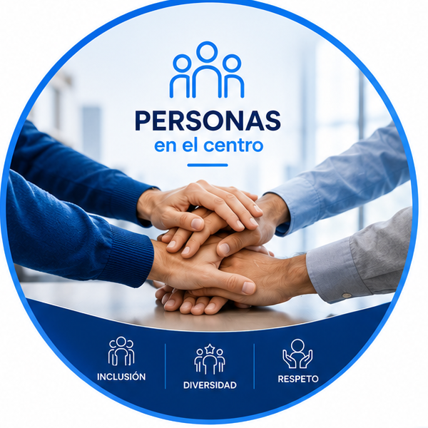 Personas en el centro — inclusión, diversidad, respeto